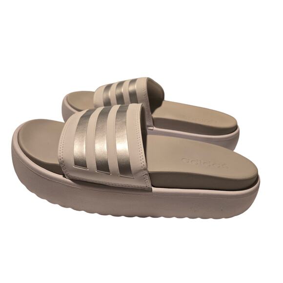 Adidas Adilette Platform Slides Women's Size 8 - Picture 3 of 8